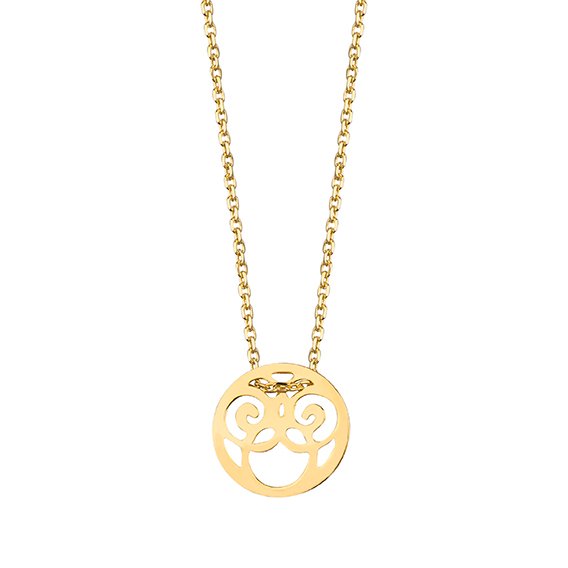 Gold Necklace Celebrity Circle Pendant - Nezzha - European Brands